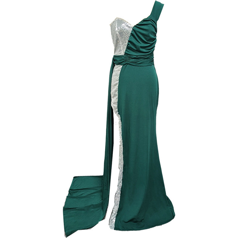 Elegant Embellished Side-Split Ball Gown
