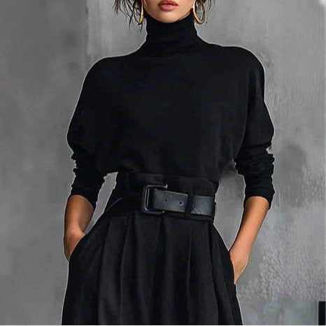 Ice Silk High-Waist Tailored Trousers