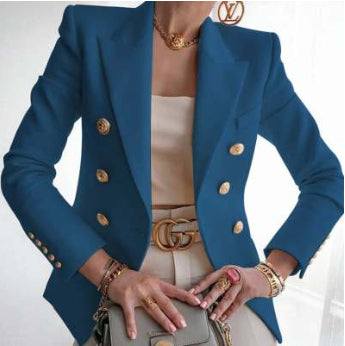 Solid-Colour Casual Short Suit Jacket
